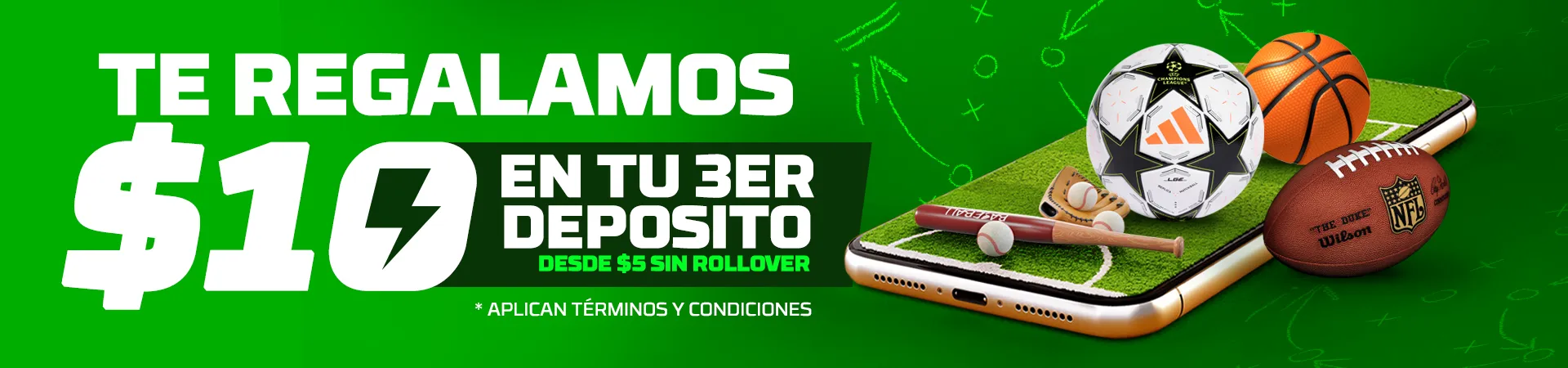 Te regalamos $10 en tu tercer depósito